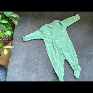 Hanna Andersson Green Goat Sleeper 🐐